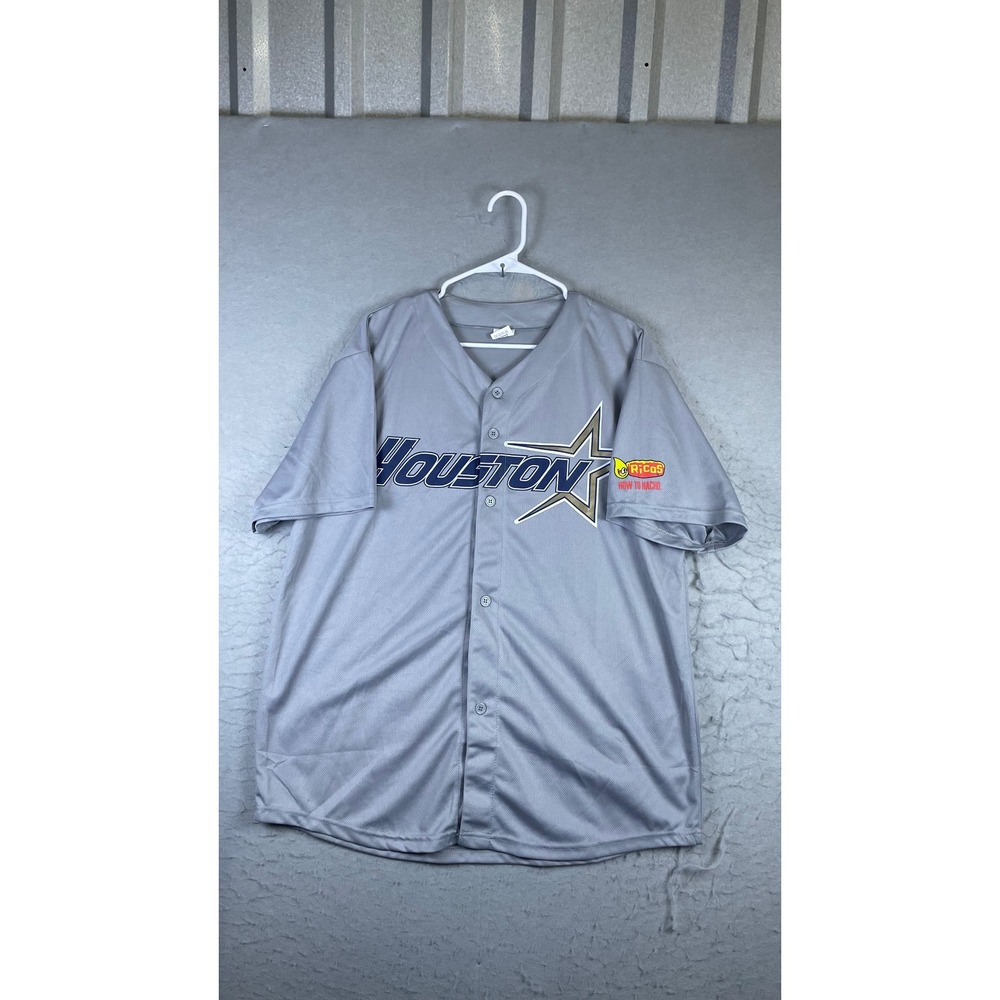 Houston Astros Baseball Jersey Mens XL Grey Excellent Kyle Tucker 30 Ricos Patch